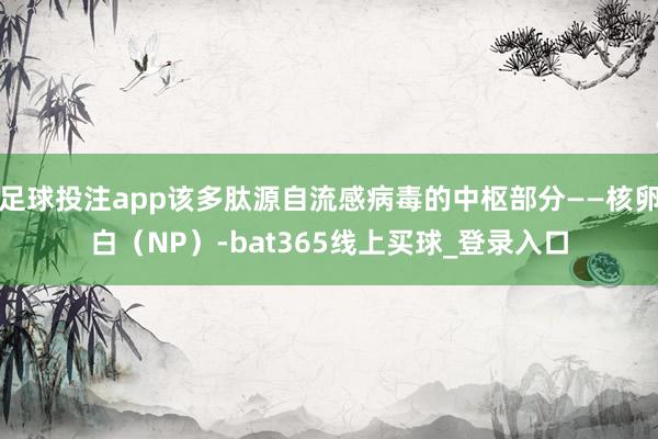 足球投注app该多肽源自流感病毒的中枢部分——核卵白（NP）-bat365线上买球_登录入口