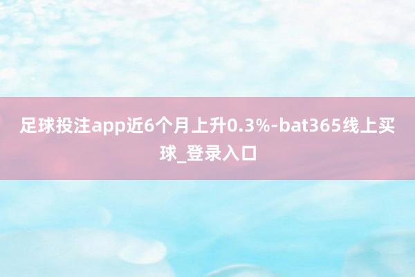 足球投注app近6个月上升0.3%-bat365线上买球_登录入口