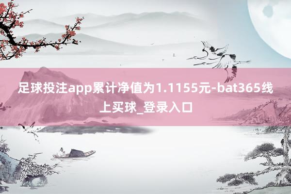 足球投注app累计净值为1.1155元-bat365线上买球_登录入口 足球投注app累计净值为1.1155元-bat365线上买球_登录入口