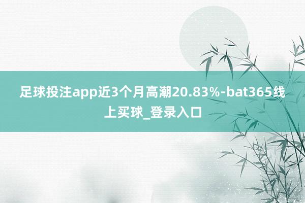 足球投注app近3个月高潮20.83%-bat365线上买球_登录入口 足球投注app近3个月高潮20.83%-bat365线上买球_登录入口